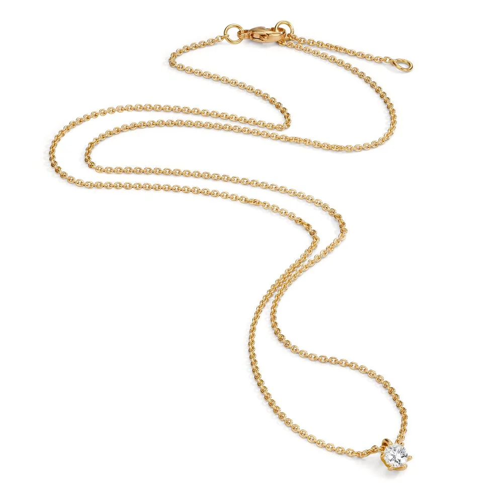Collana Oro giallo 750/18 carati Diamante 0.15 ct, w-si 40-42 cm - Image 2