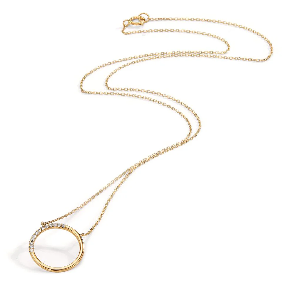 Collana Oro rosso 750/18 carati Diamante 0.07 ct, 13 pietra, w-si 40-42 cm - Image 2