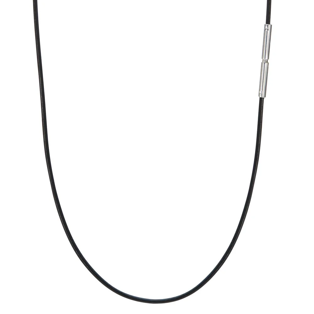 Collana Pelle, Acciaio inossidabile 40 cm Ø1 mm - Image 2