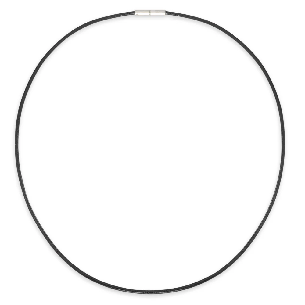 Collana Pelle, Acciaio inossidabile 50 cm Ø2 mm