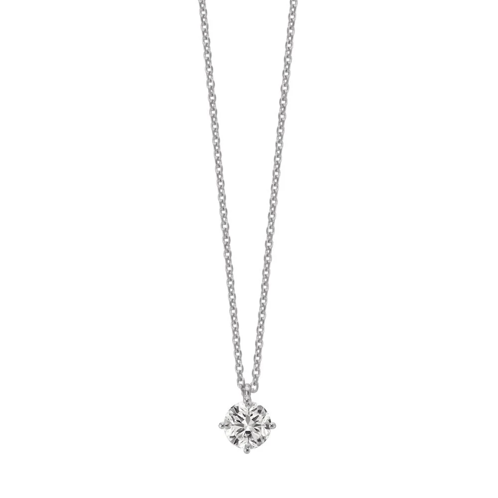 Collana Platino 950 Laboratorio di diamanti coltivato 0.50 ct, tw-si 40-42 cm