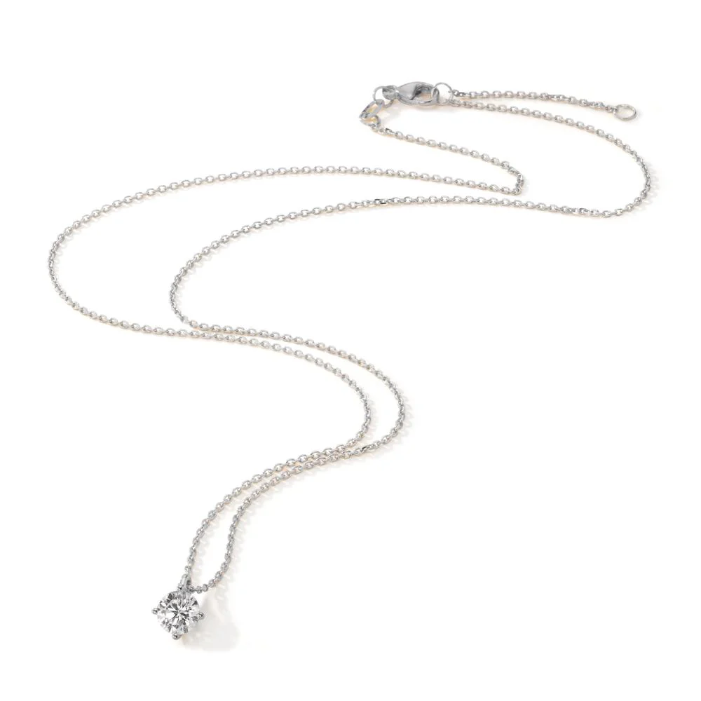 Collana Platino 950 Laboratorio di diamanti coltivato 0.50 ct, tw-si 40-42 cm - Image 2
