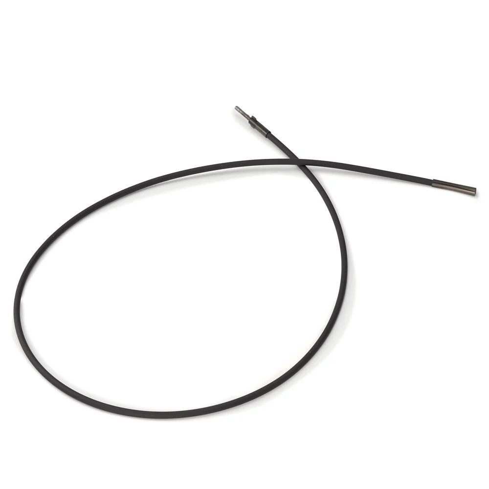 Collana Silicone, Acciaio inossidabile nero rivestimento IP 40 cm Ø2 mm - Image 3