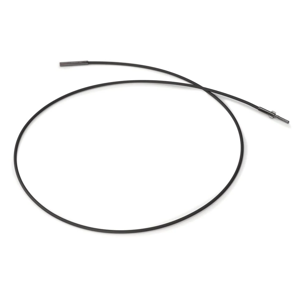 Collana Silicone, Acciaio inossidabile nero rivestimento IP 42 cm Ø1.4 mm - Image 3