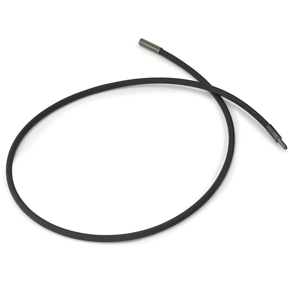 Collana Silicone, Acciaio inossidabile nero rivestimento IP 45 cm Ø3 mm - Image 3
