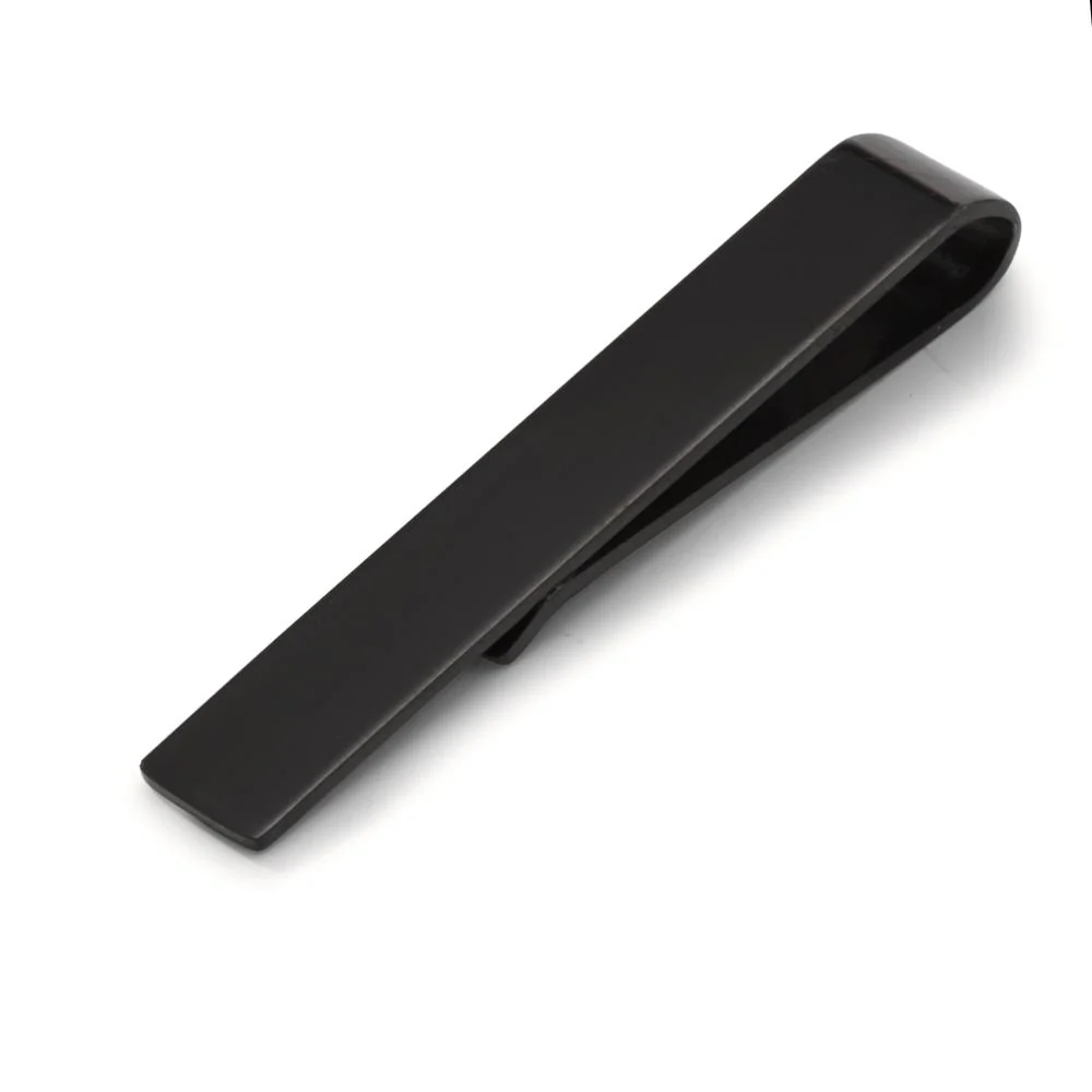 Fermacravatta Acciaio inossidabile nero rivestimento IP