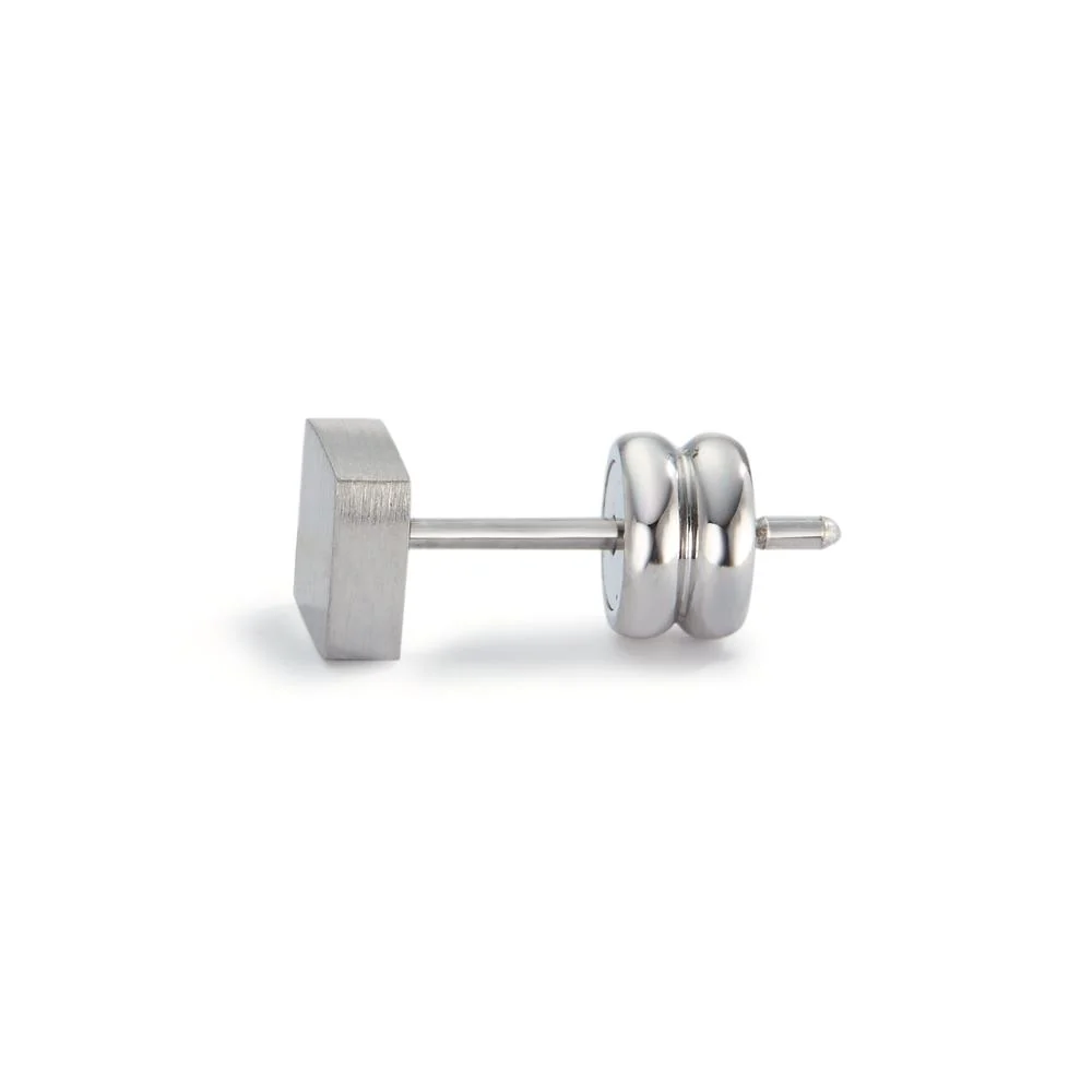 Orecchini a bottone 1 pz Acciaio inossidabile Ø5 mm - Image 2