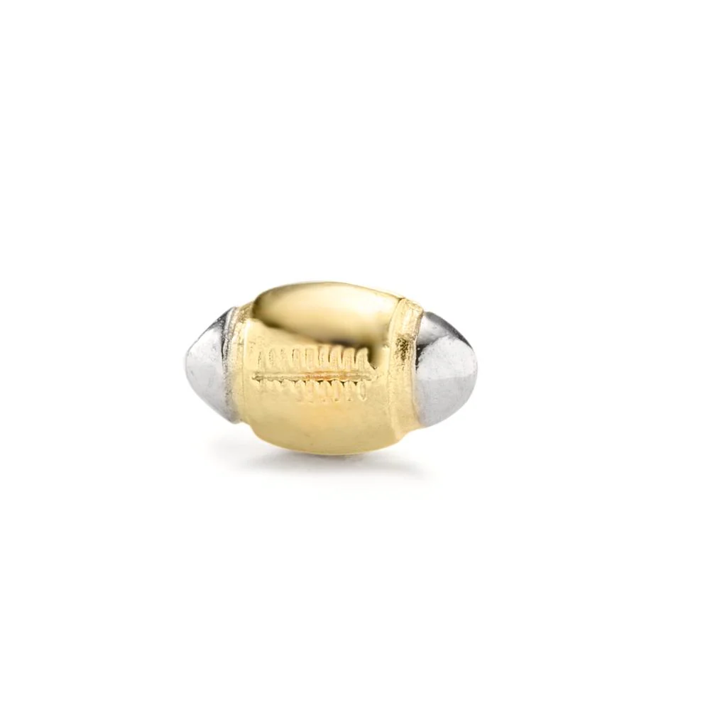 Orecchini a bottone 1 pz Oro giallo 375/9K Calcio - Image 2