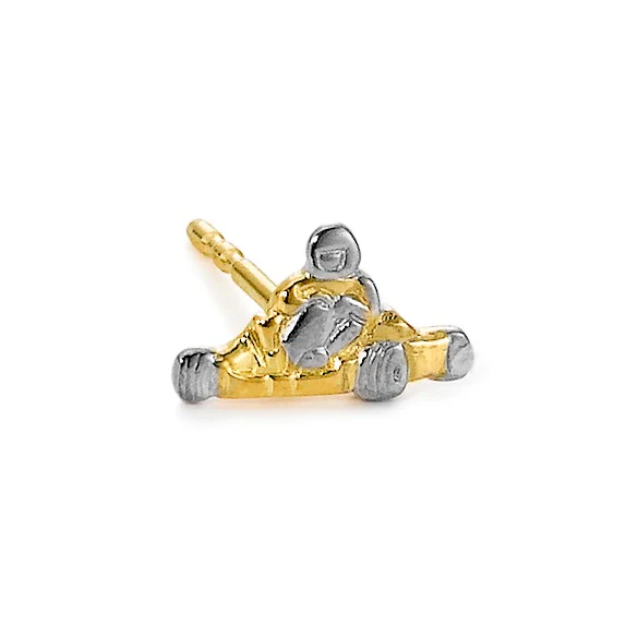 Orecchini a bottone 1 pz Oro giallo 375/9K Go-Cart