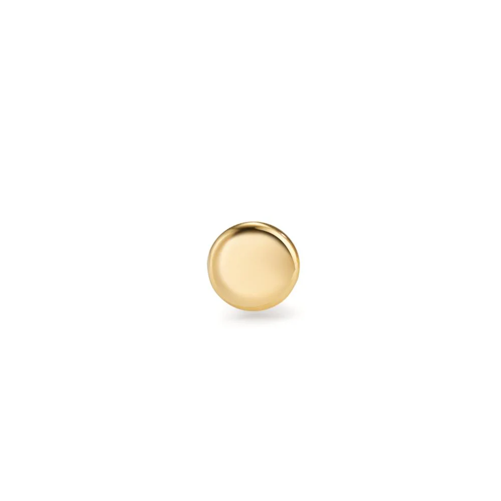 Orecchini a bottone 1 pz Oro giallo 750/18 carati Ø4 mm - Image 2