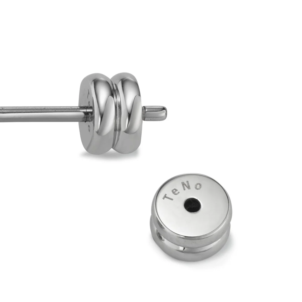 Orecchini a bottone Acciaio inossidabile giallo rivestimento IP Ø8 mm - Image 4