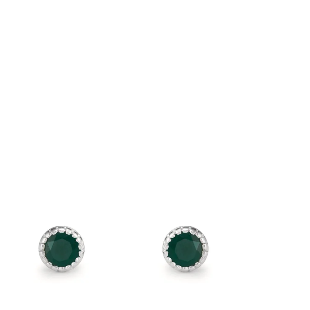Orecchini a bottone Argento Ø4 mm - Image 2