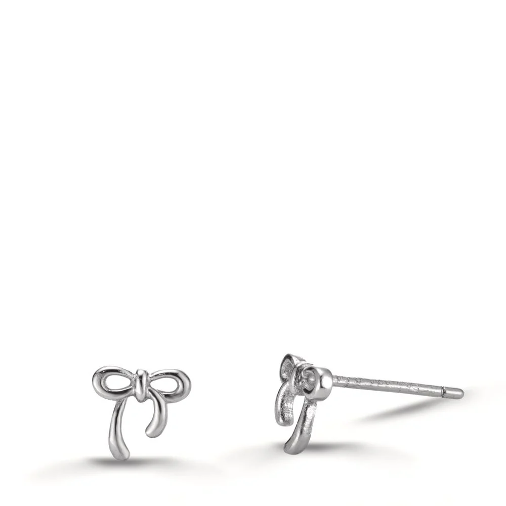 Orecchini a bottone Argento rodiato Maglia Ø6 mm
