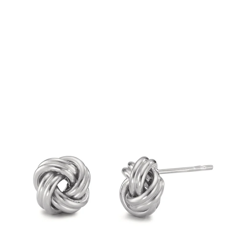 Orecchini a bottone Argento rodiato Nodo Ø10 mm