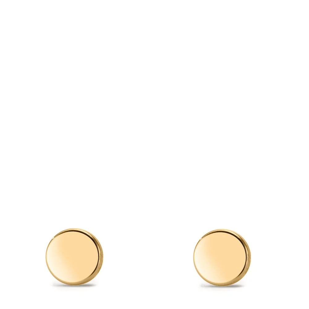 Orecchini a bottone Oro giallo 585/14 kt Ø4.5 mm - Image 3