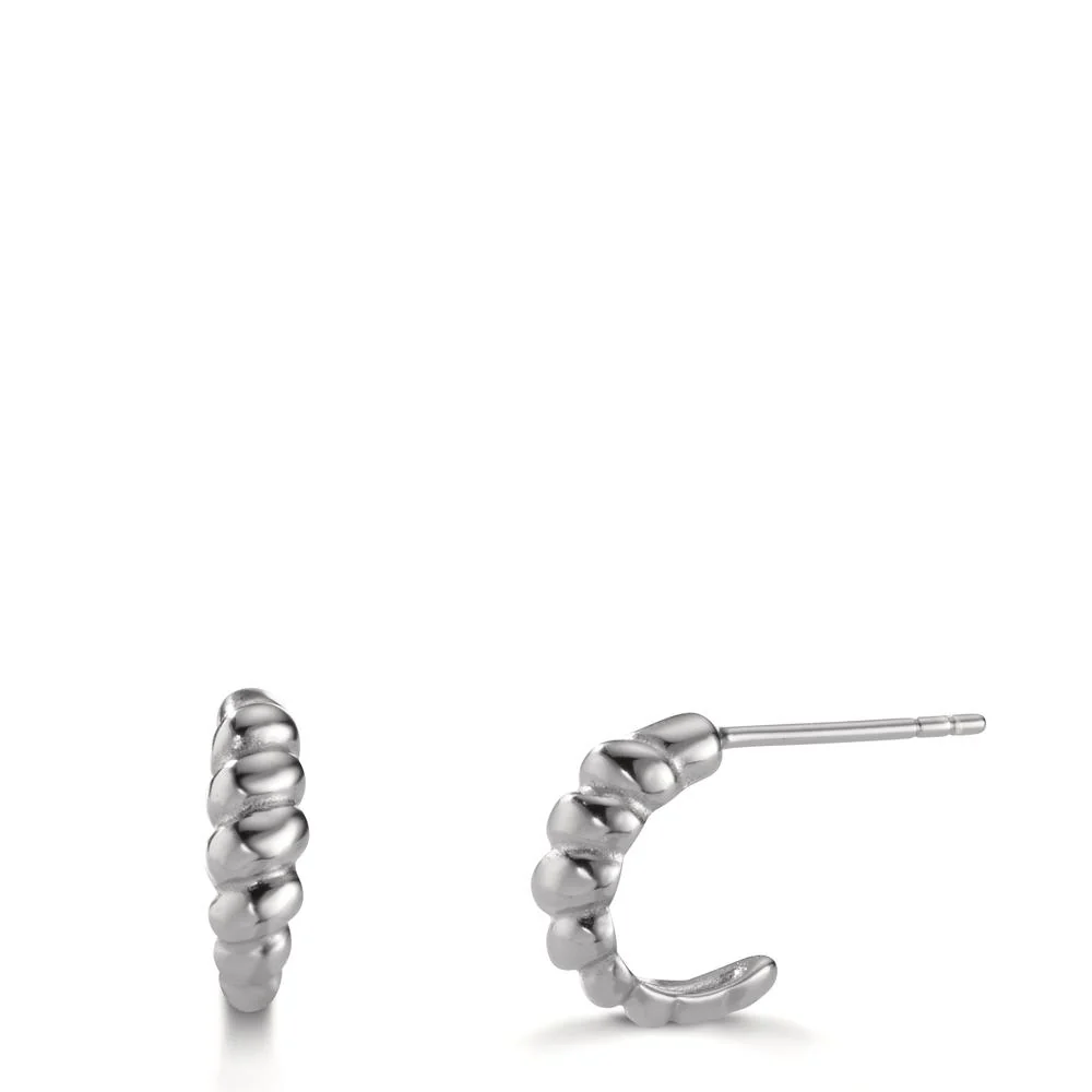 Orecchini a cerchio Argento rodiato