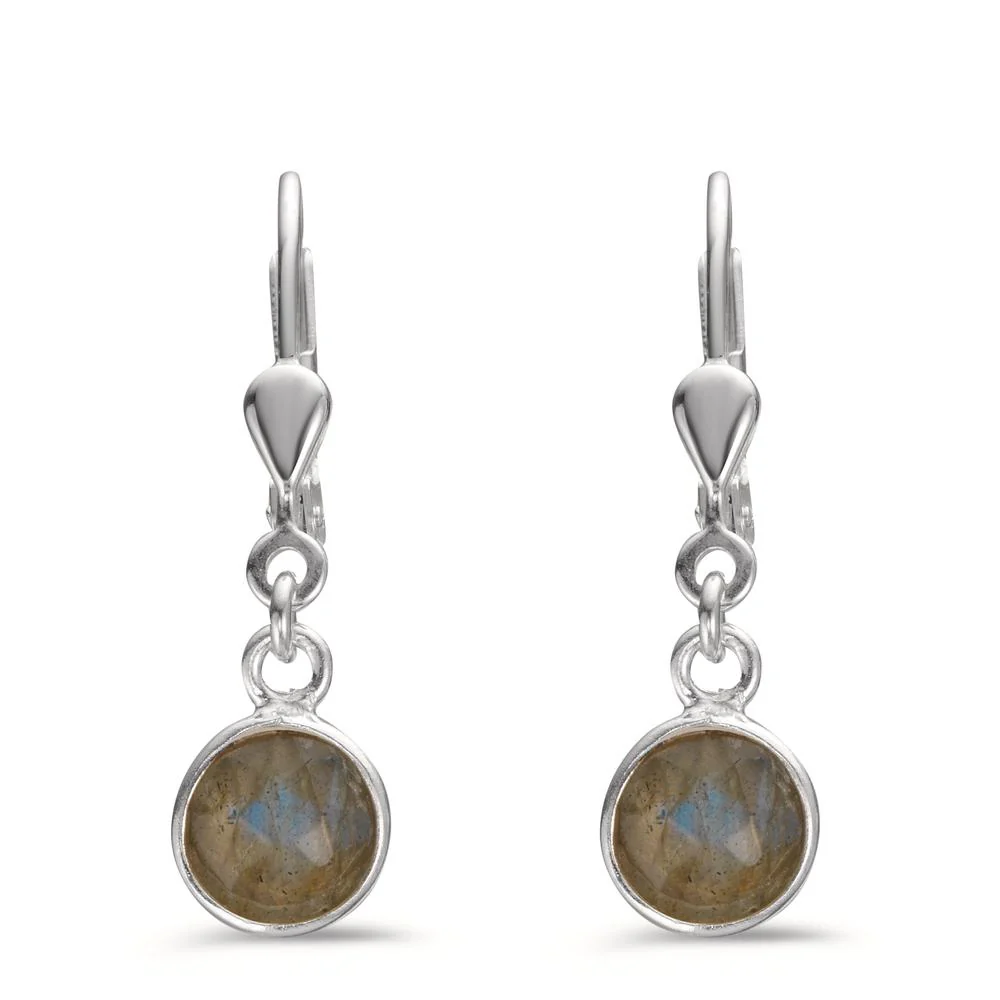 Orecchini Argento Labradorite Ø7 mm - Image 2
