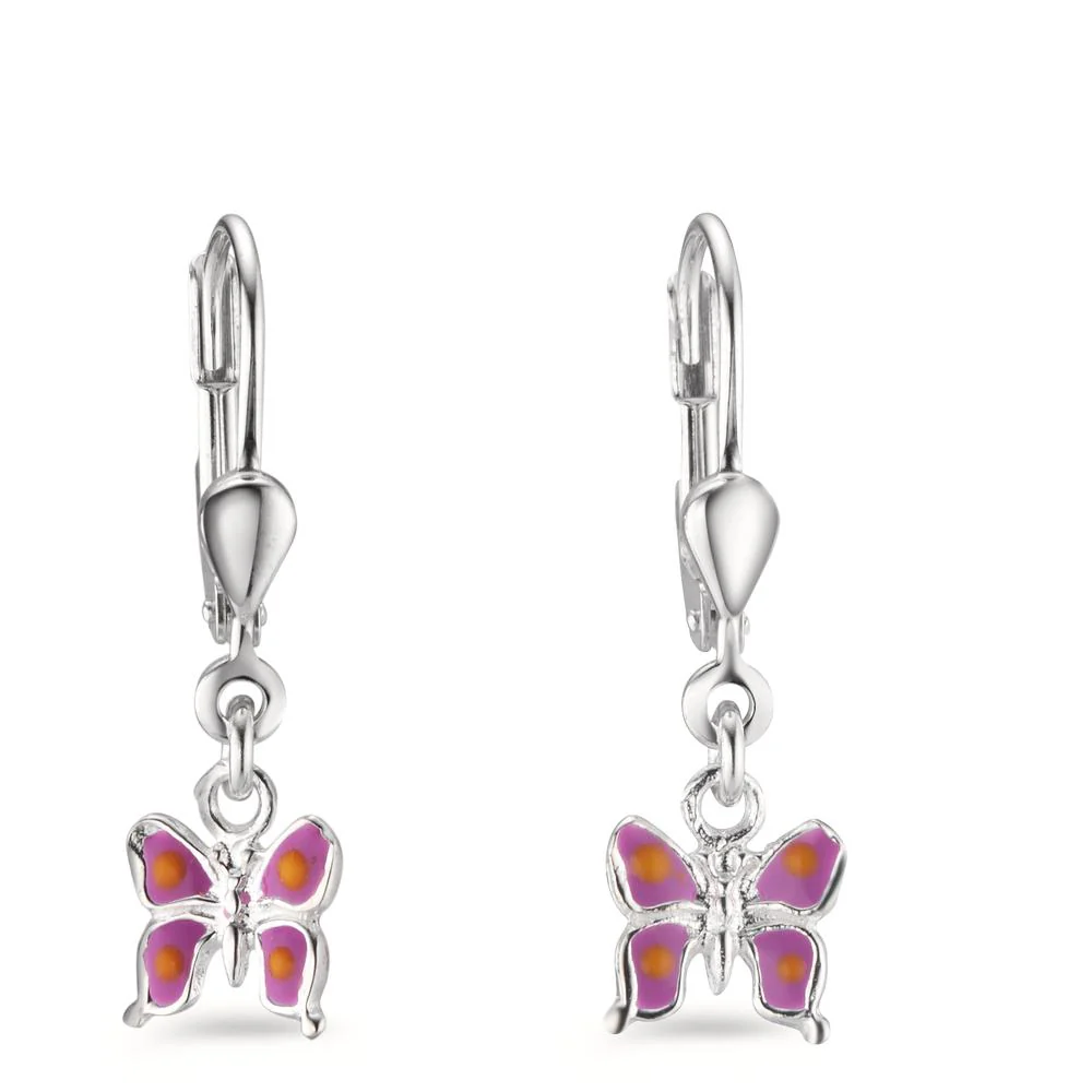 Orecchini Argento laccato Farfalla - Image 2