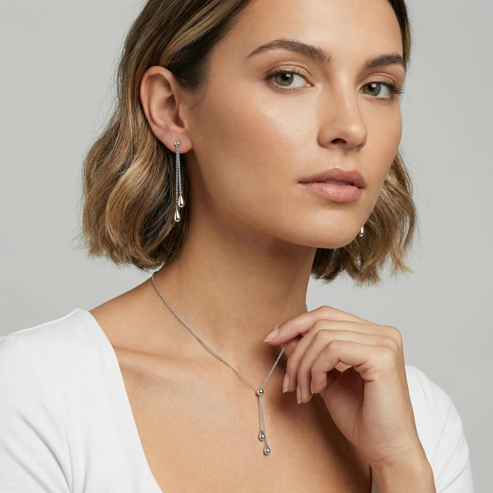 Orecchini Argento rodiato - Image 3