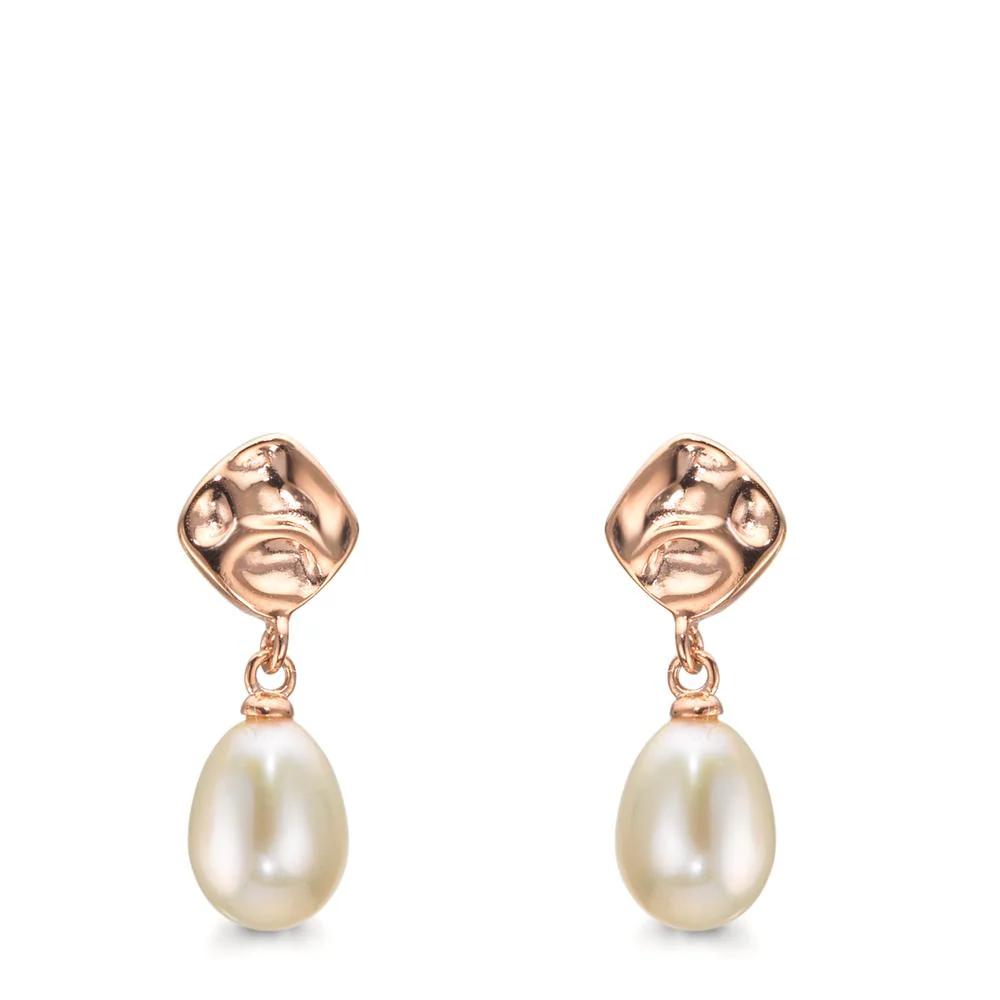 Orecchini Argento rosa dorato Perla coltivata d'acqua dolce, 2 Perla 5.5-6 mm - Image 3