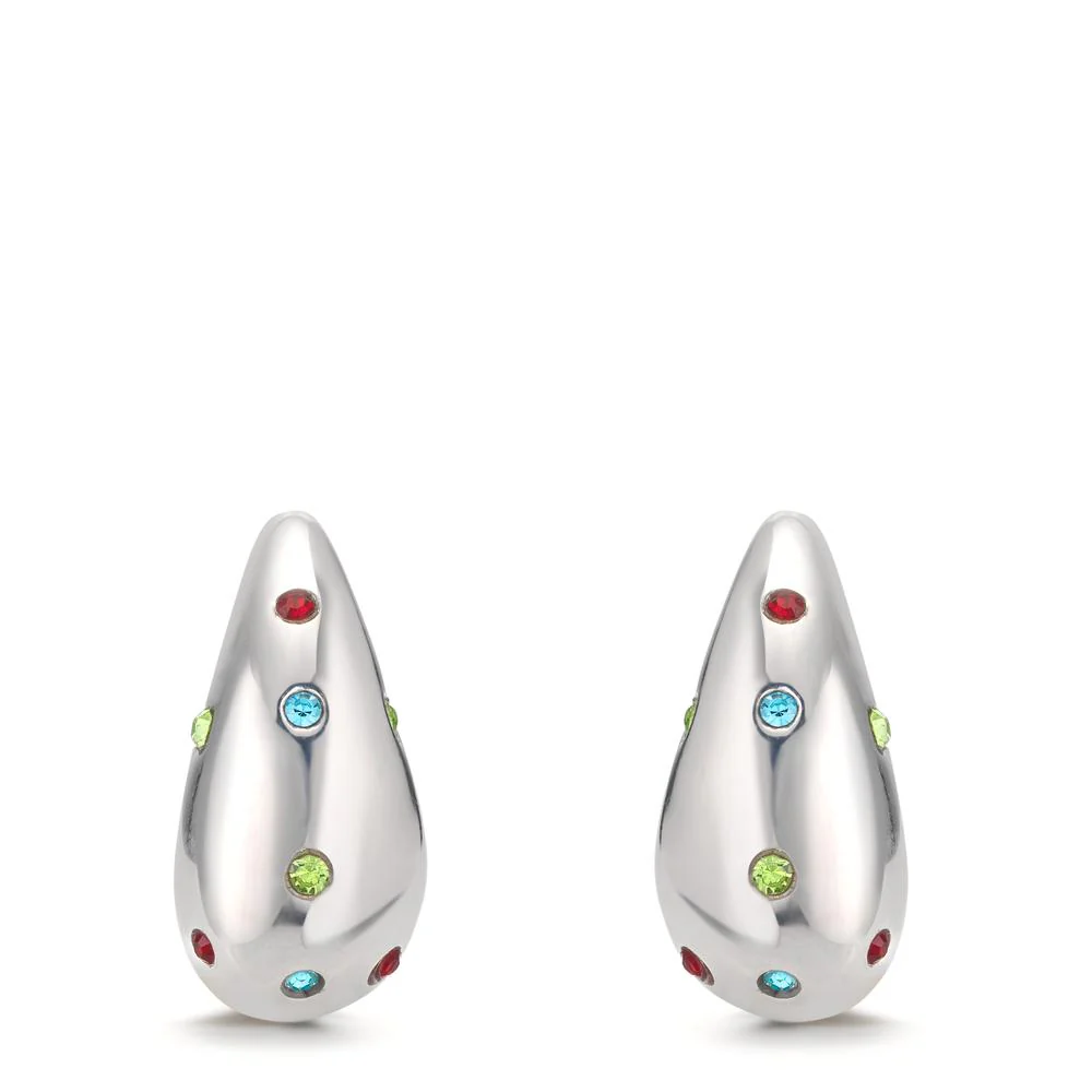 Orecchini Argento Zirconia colorato, 24 pietra - Image 2