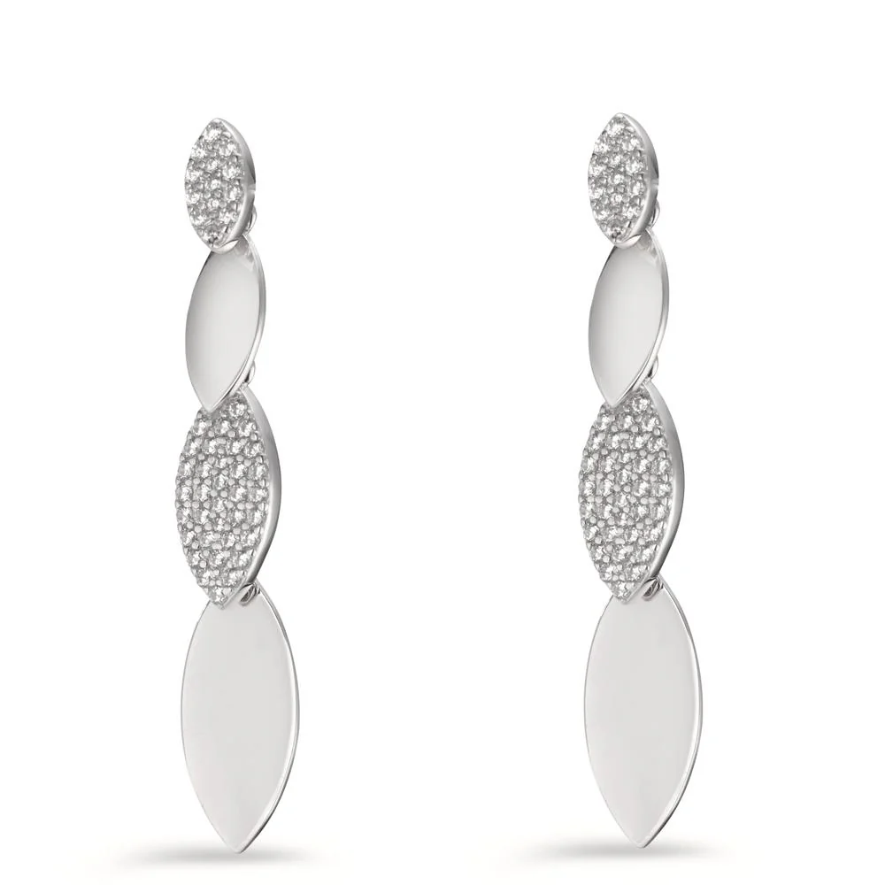 Orecchini Argento Zirconia rodiato - Image 2