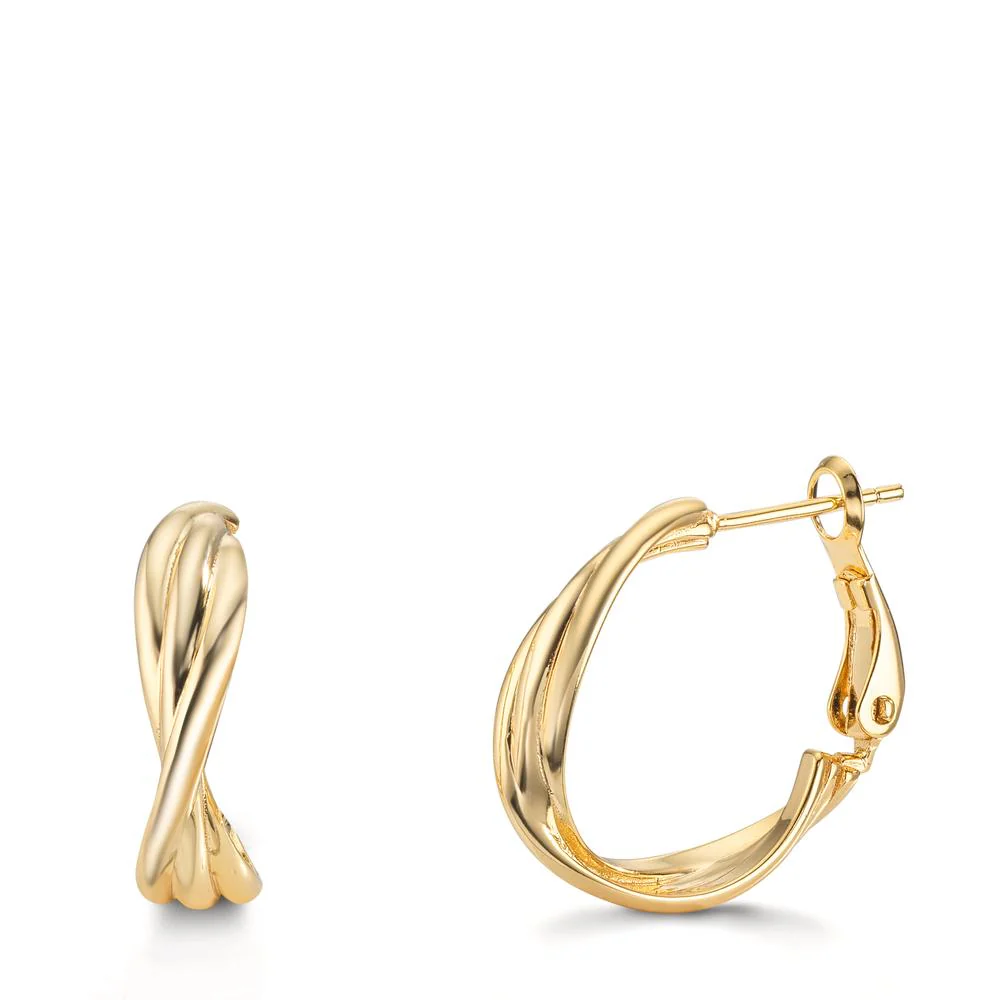 Orecchini circolari Argento dorato