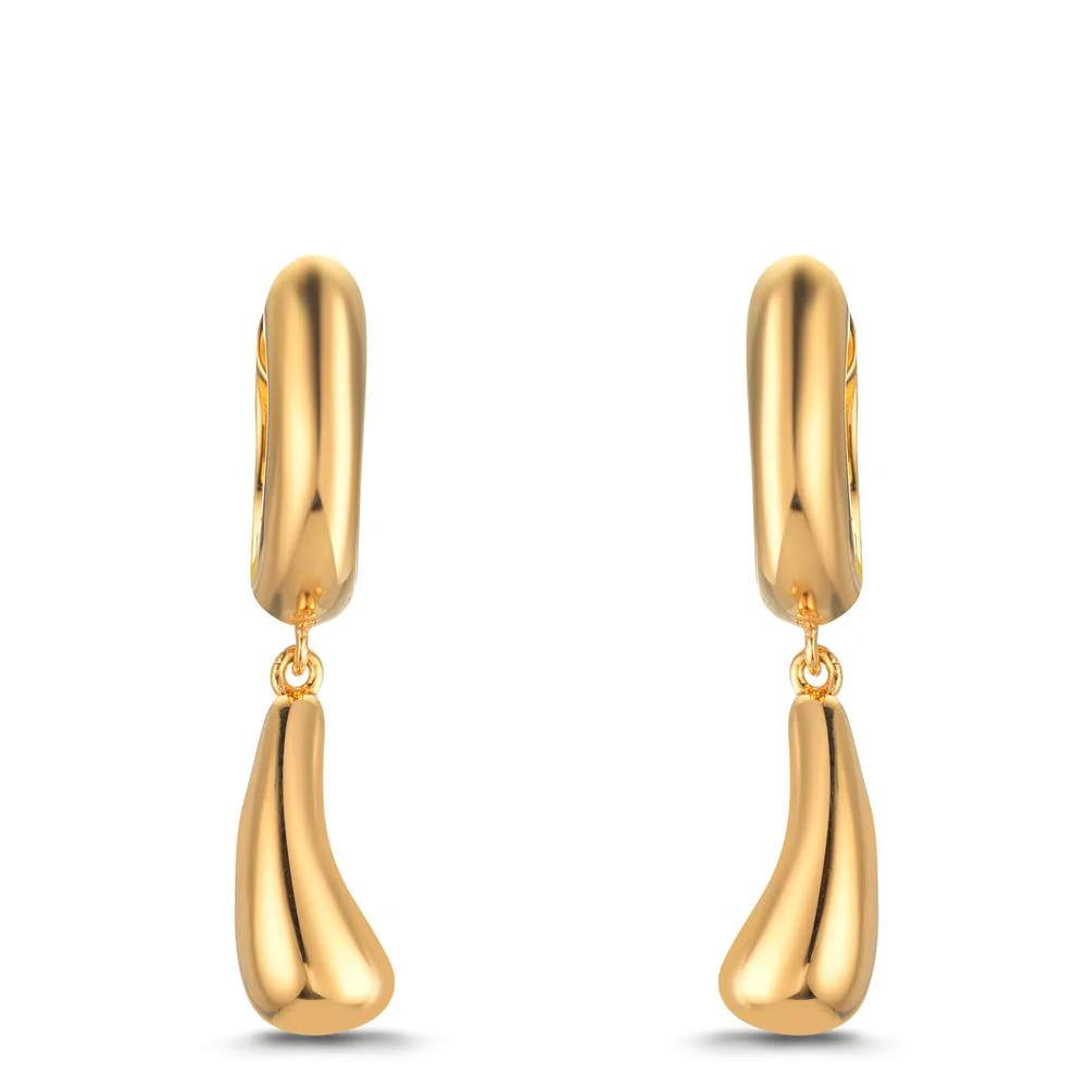 Orecchini circolari Argento giallo dorato - Image 2