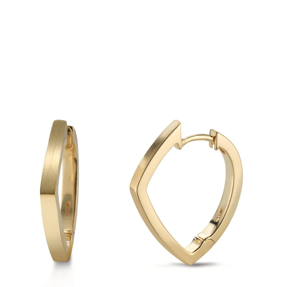 Orecchini circolari Argento giallo dorato