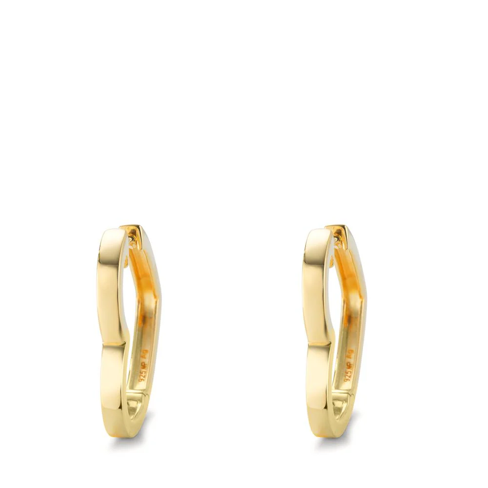 Orecchini circolari Argento giallo dorato - Image 3