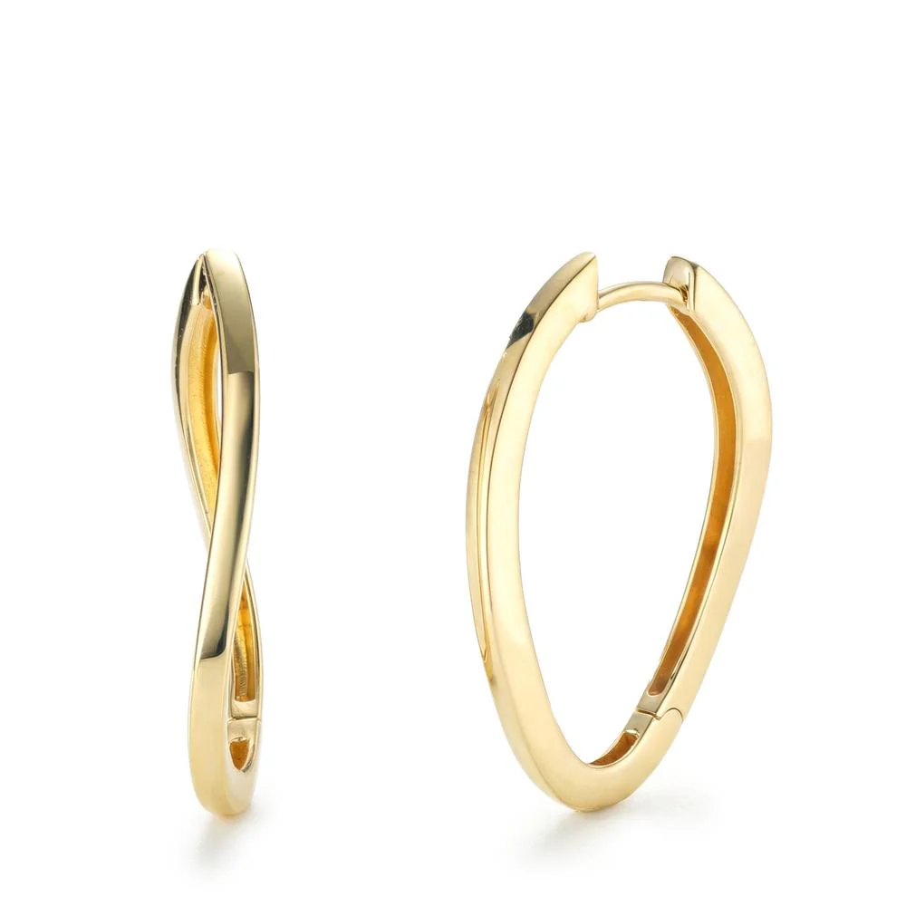 Orecchini circolari Argento giallo dorato