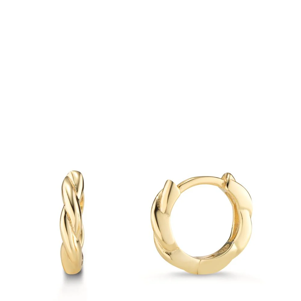 Orecchini circolari Argento giallo dorato