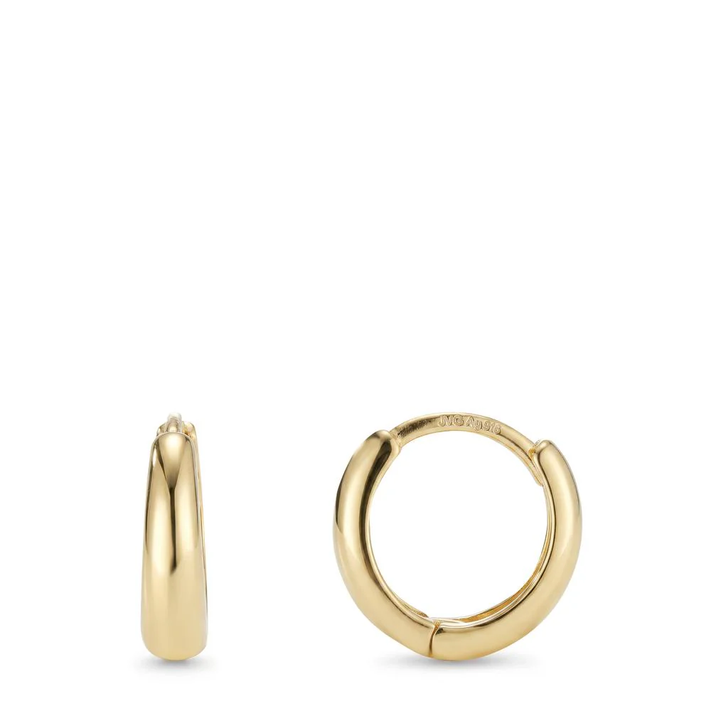 Orecchini circolari Argento giallo dorato