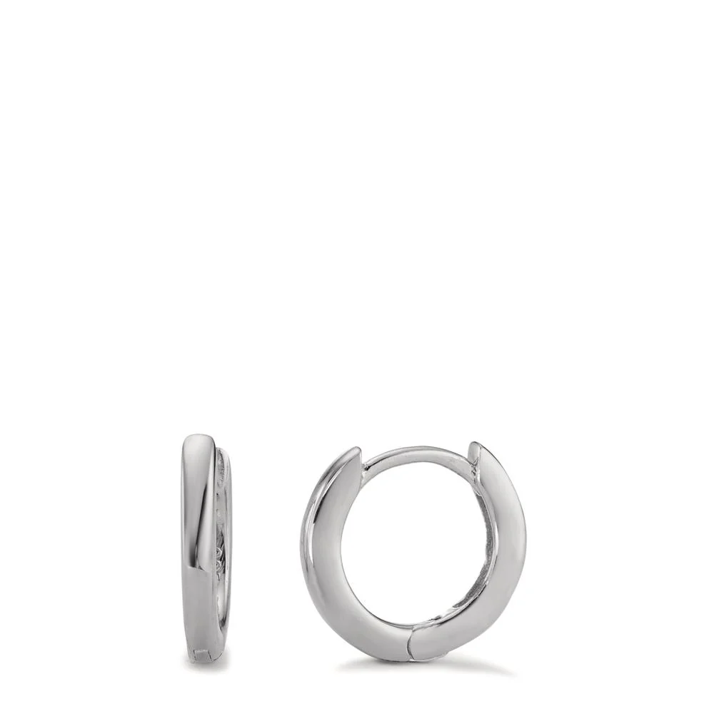 Orecchini circolari Argento rodiato