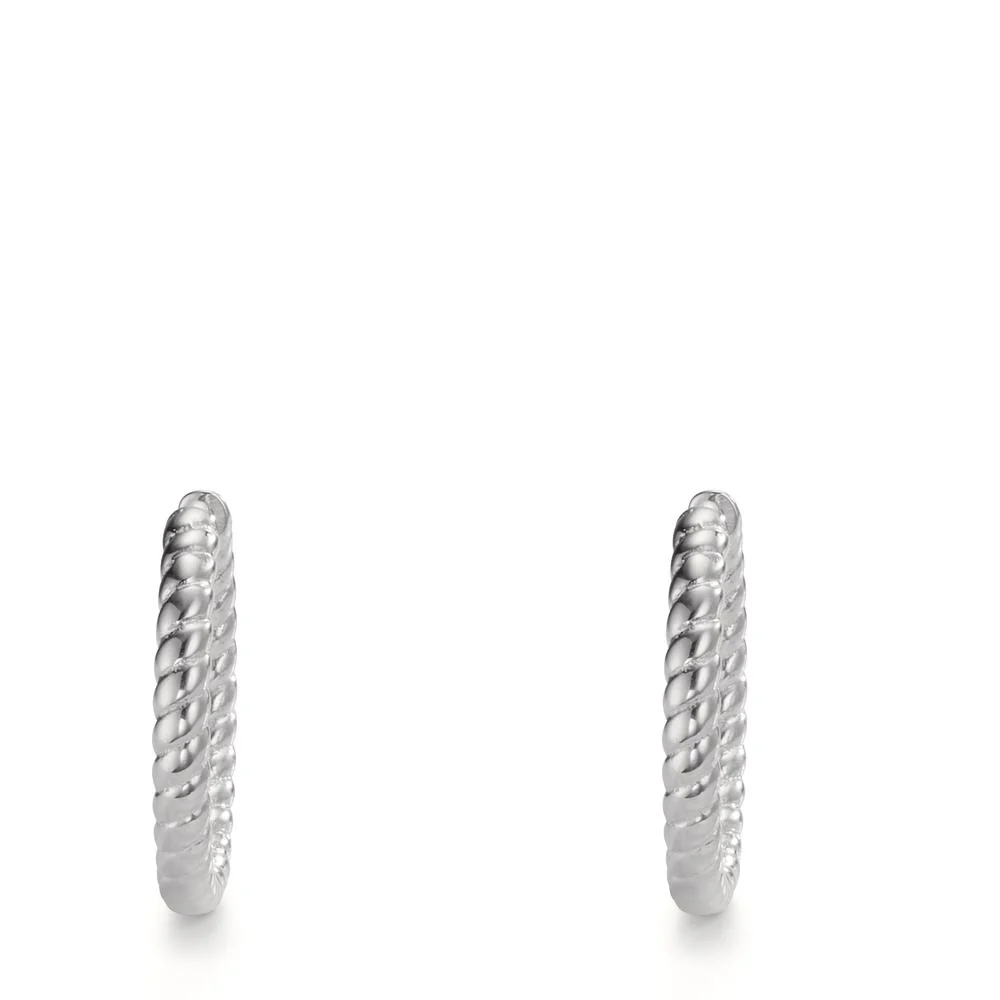 Orecchini circolari Argento rodiato - Image 2