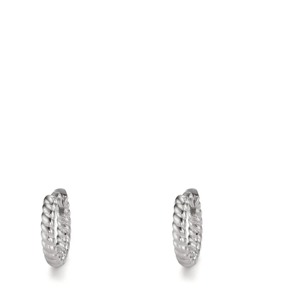 Orecchini circolari Argento rodiato - Image 2