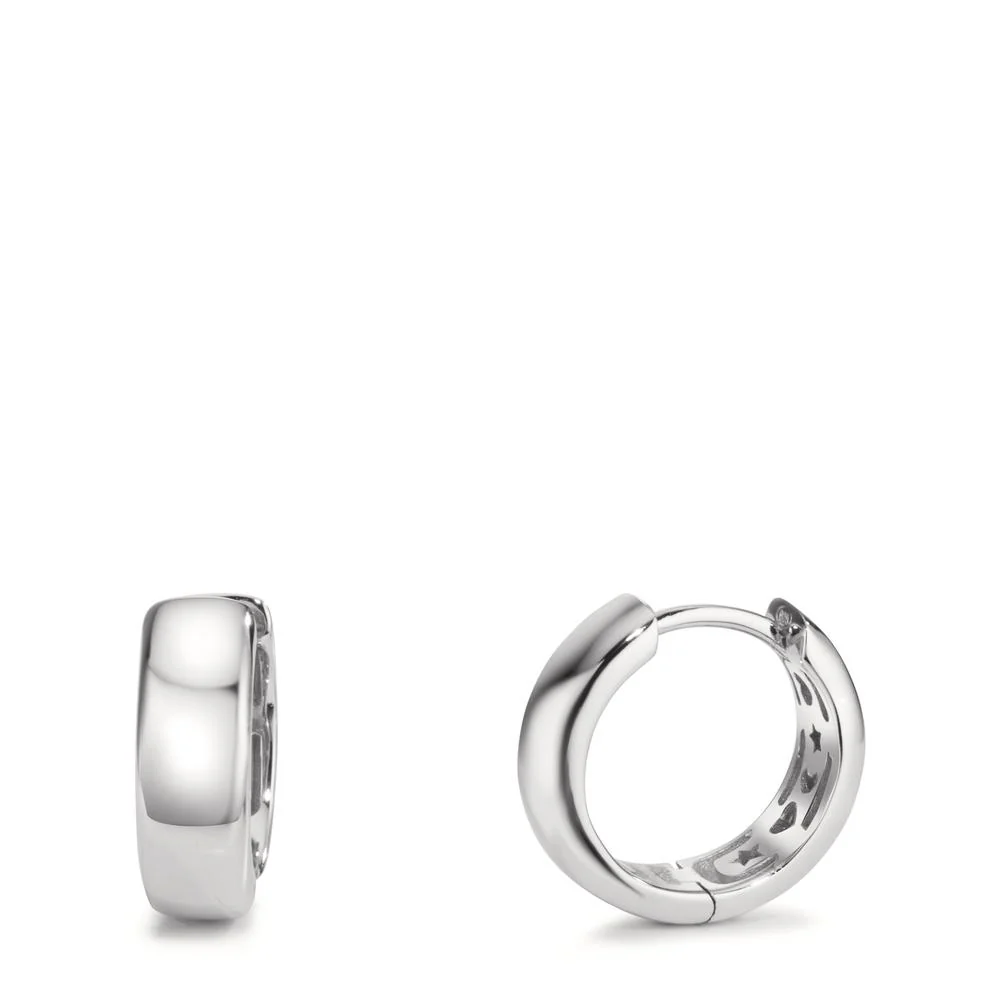 Orecchini circolari Argento rodiato
