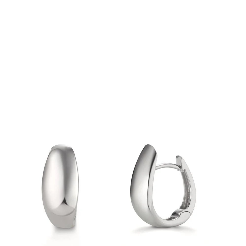 Orecchini circolari Argento rodiato