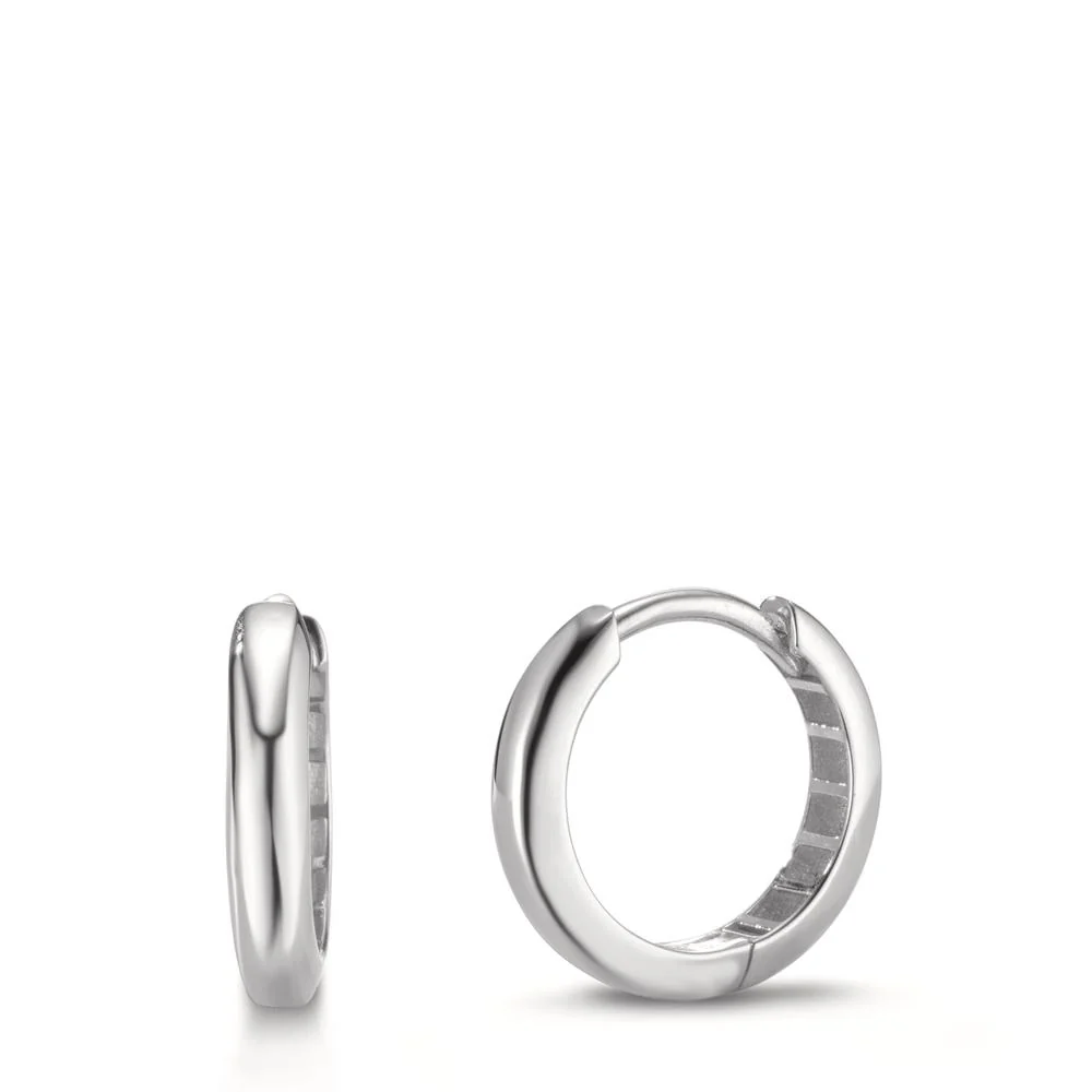 Orecchini circolari Argento rodiato