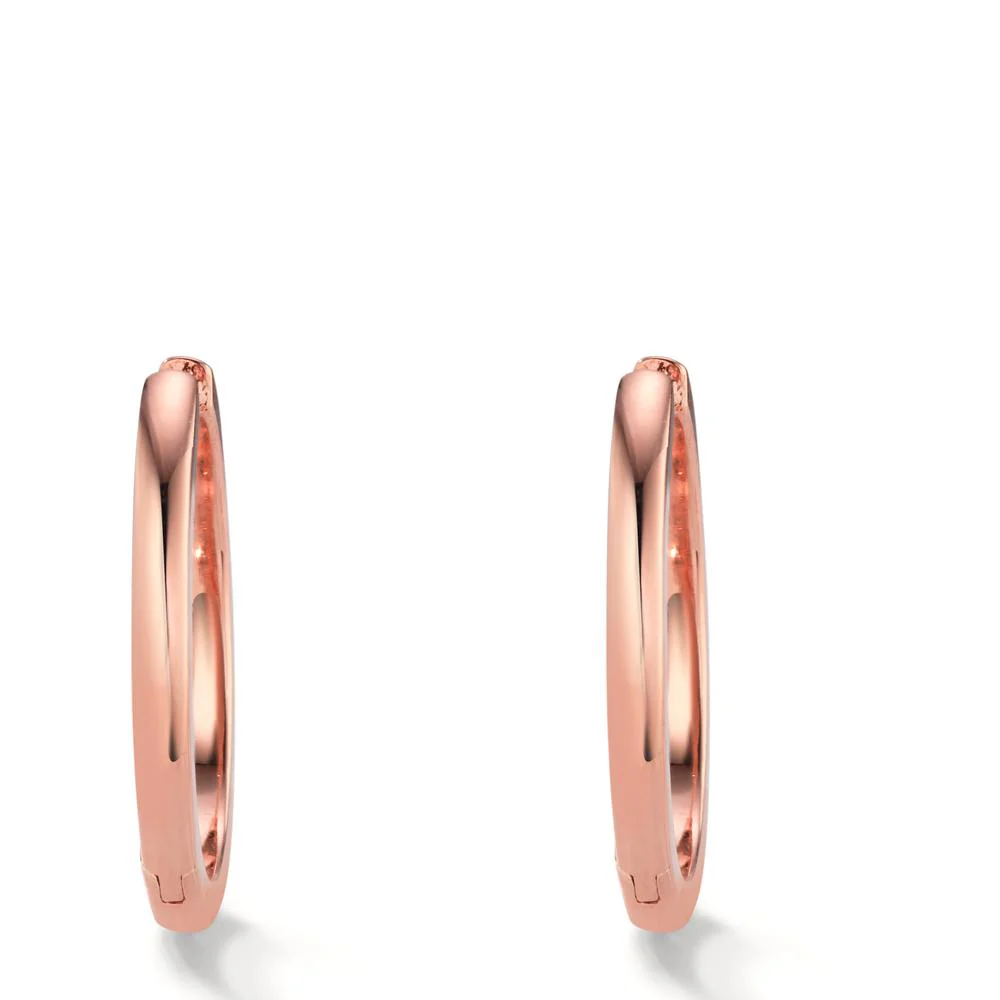 Orecchini circolari Argento rosa dorato - Image 2