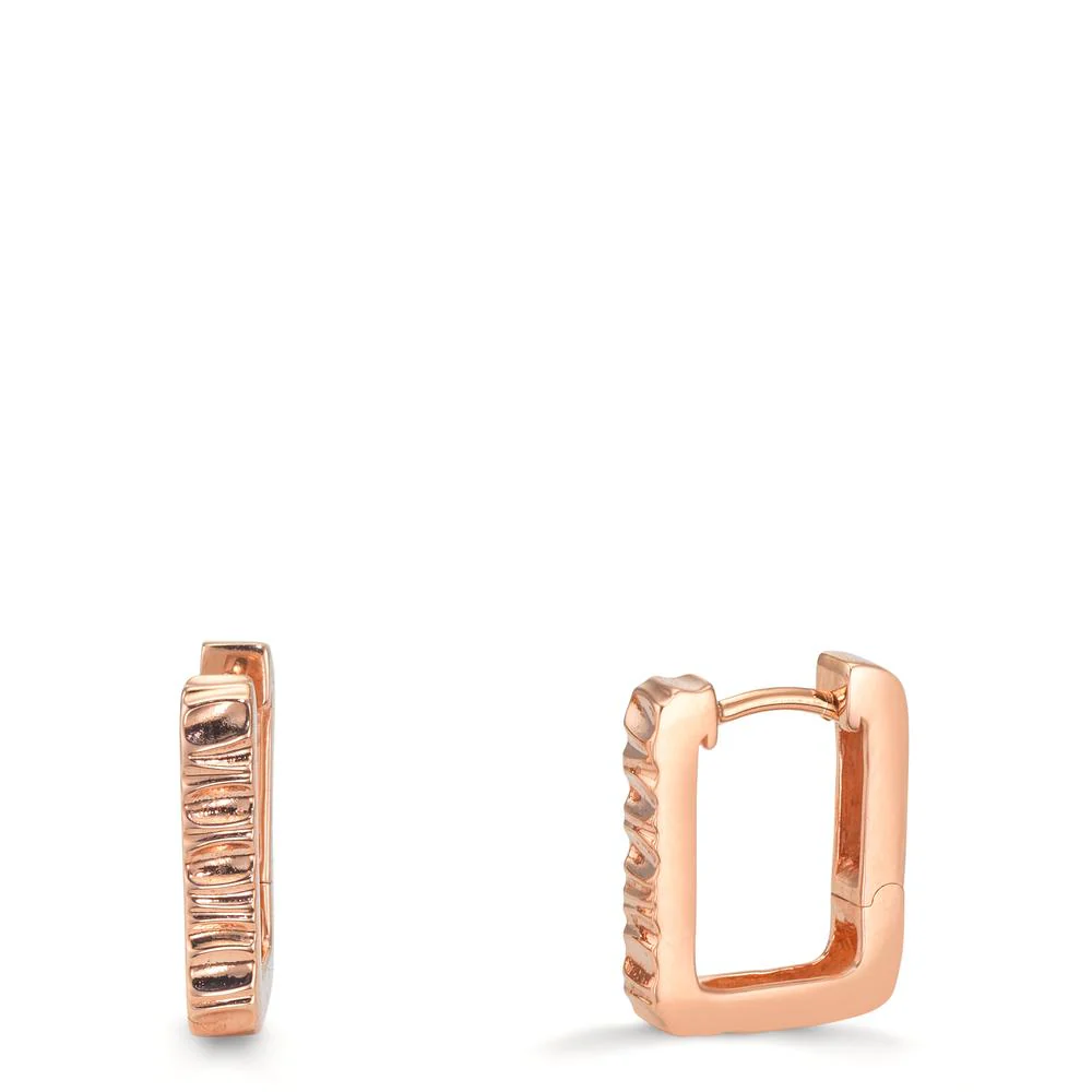 Orecchini circolari Argento rosa dorato