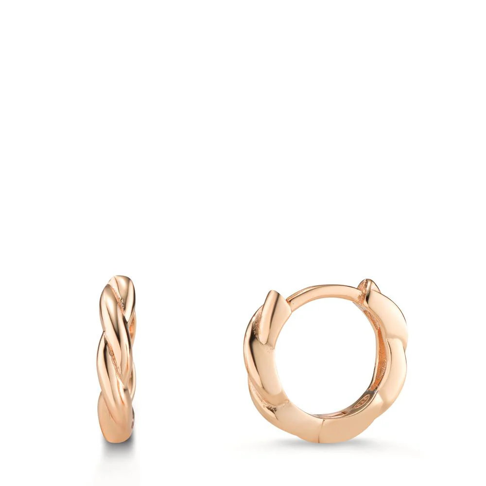 Orecchini circolari Argento rosa dorato