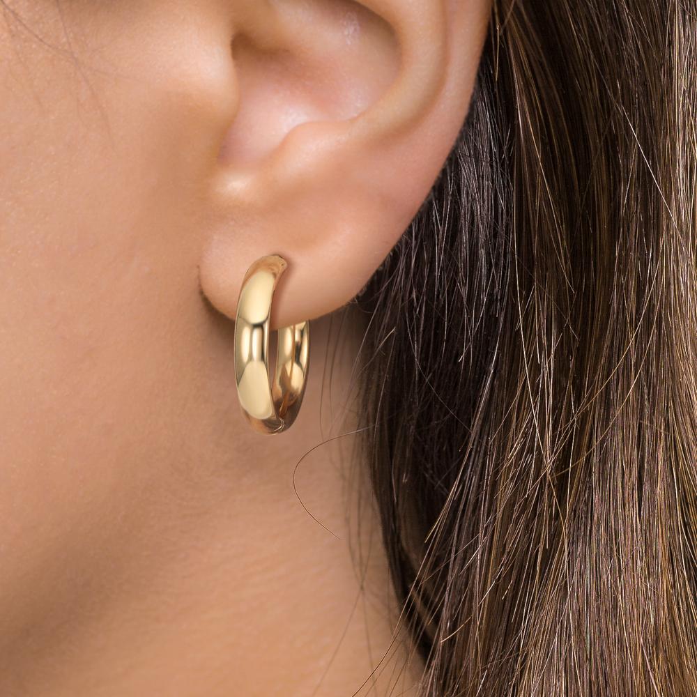 Orecchini circolari Oro giallo 585/14 kt - Image 3