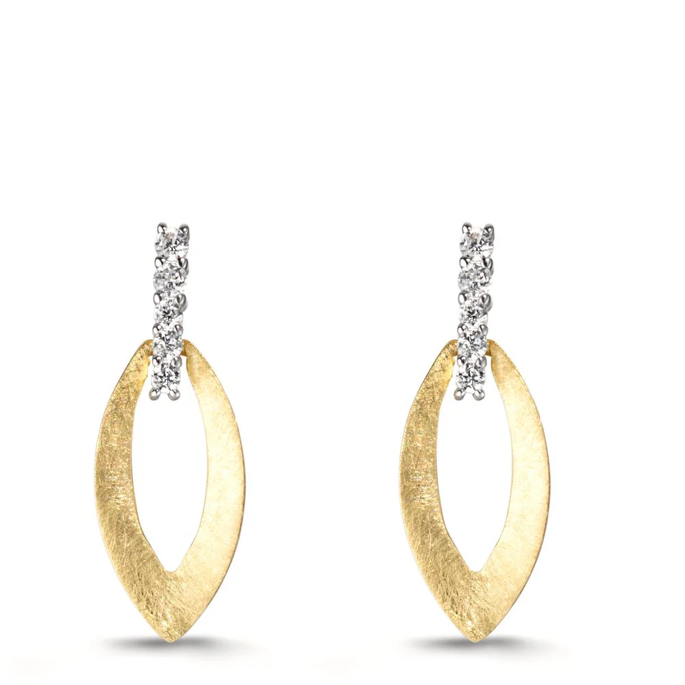 Orecchini Oro giallo 375/9K Zirconia 10 pietra - Image 4