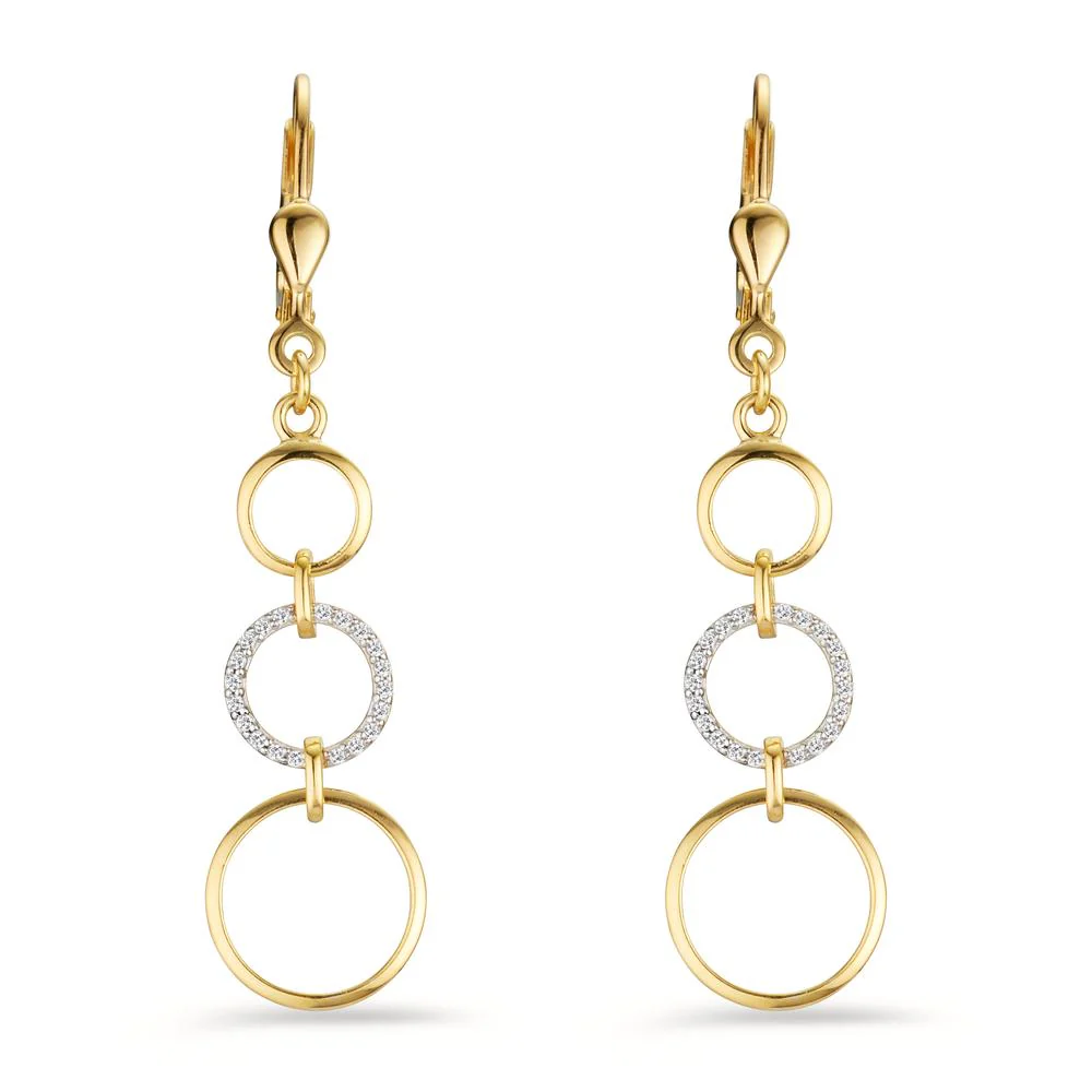 Orecchini Oro giallo 375/9K Zirconia - Image 2