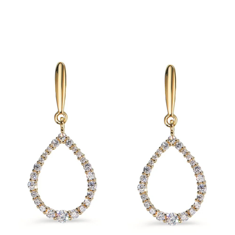 Orecchini Oro giallo 585/14 kt Zirconia - Image 3