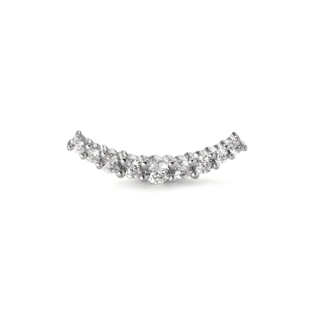 Piercing Argento Zirconia 9 pietra rodiato - Image 3