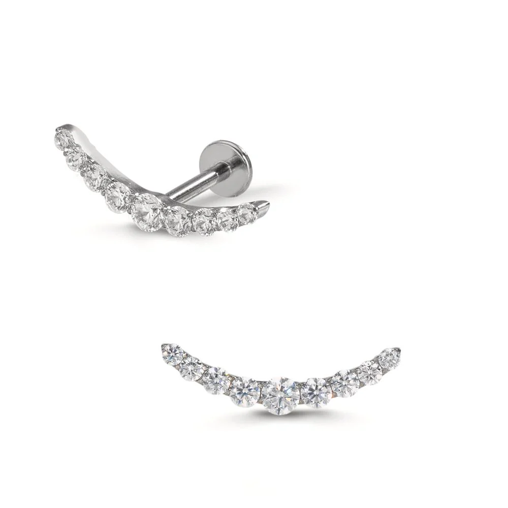 Piercing Titanio Zirconia 9 pietra